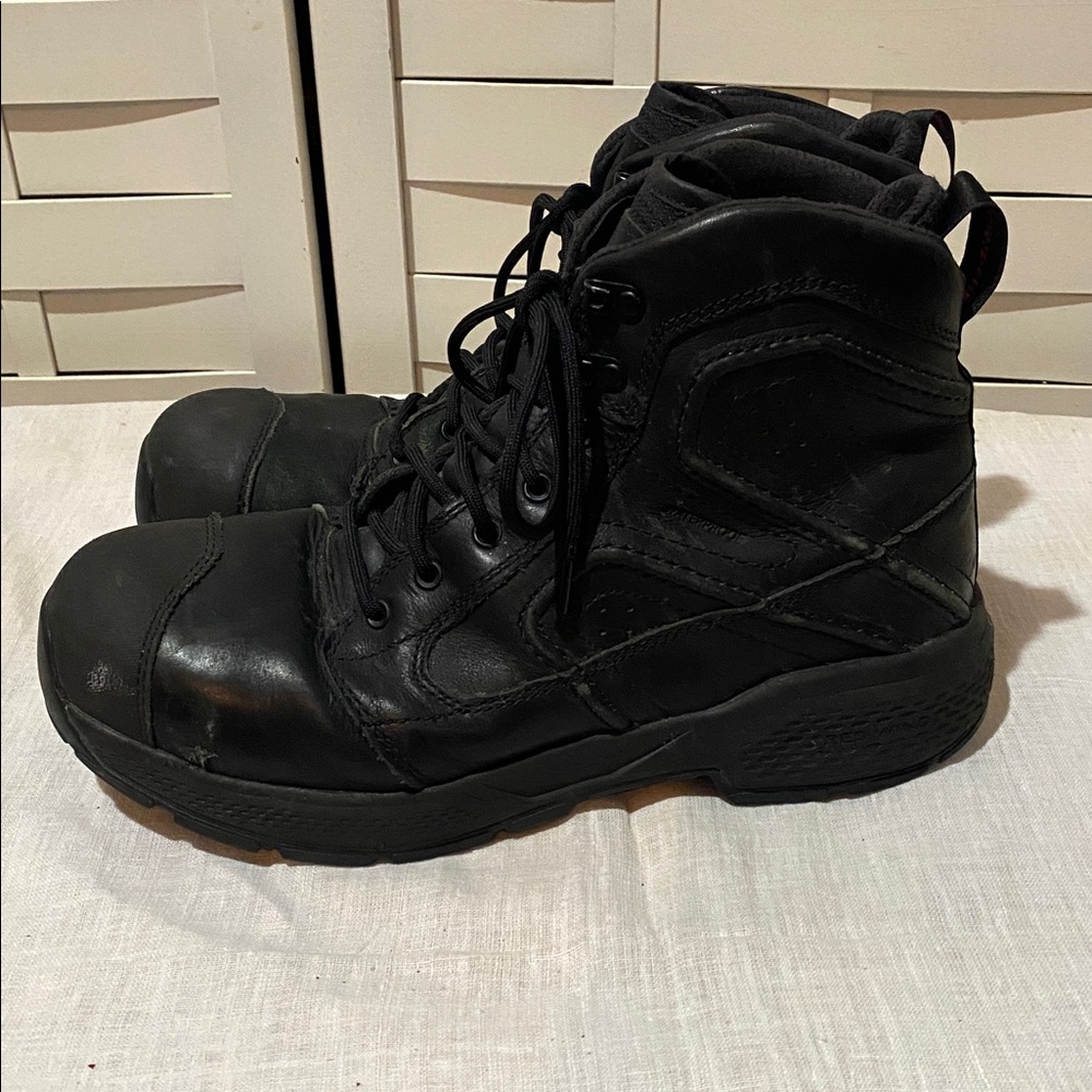 Red Wing Waterproof Steel Toe Leather Work Boots, Black Vibram 2451, Men’s 9 - Picture 3 of 7
